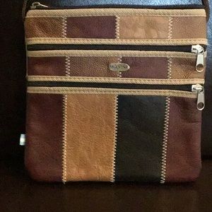 Leather cross body bag